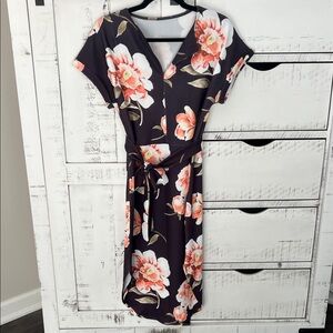 Floral Wrap Dress